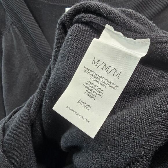 Cabi Cardigan Womens Medium Black 5453 Sweater Switchback Two Way Zip - Picture 8 of 10